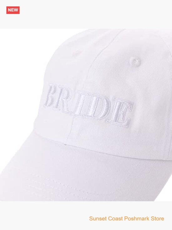 Embroidered Bride Baseball Cap Adjustable Cotton Bachelorette Party Hat main image 6